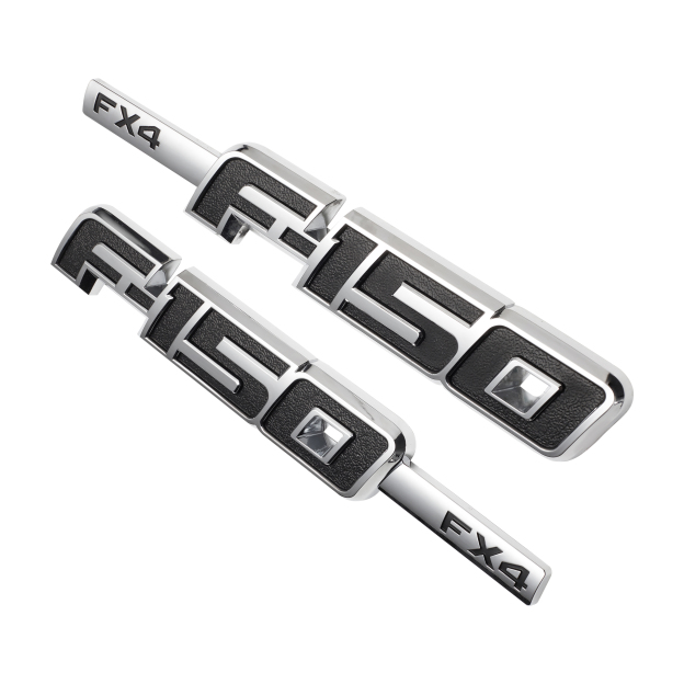 Ford F-150 FX4 2009-2014 Drivers Side Fender emblems Badges Door Letters 3D Raised Sticker Decal Nameplate 2PCS SET
