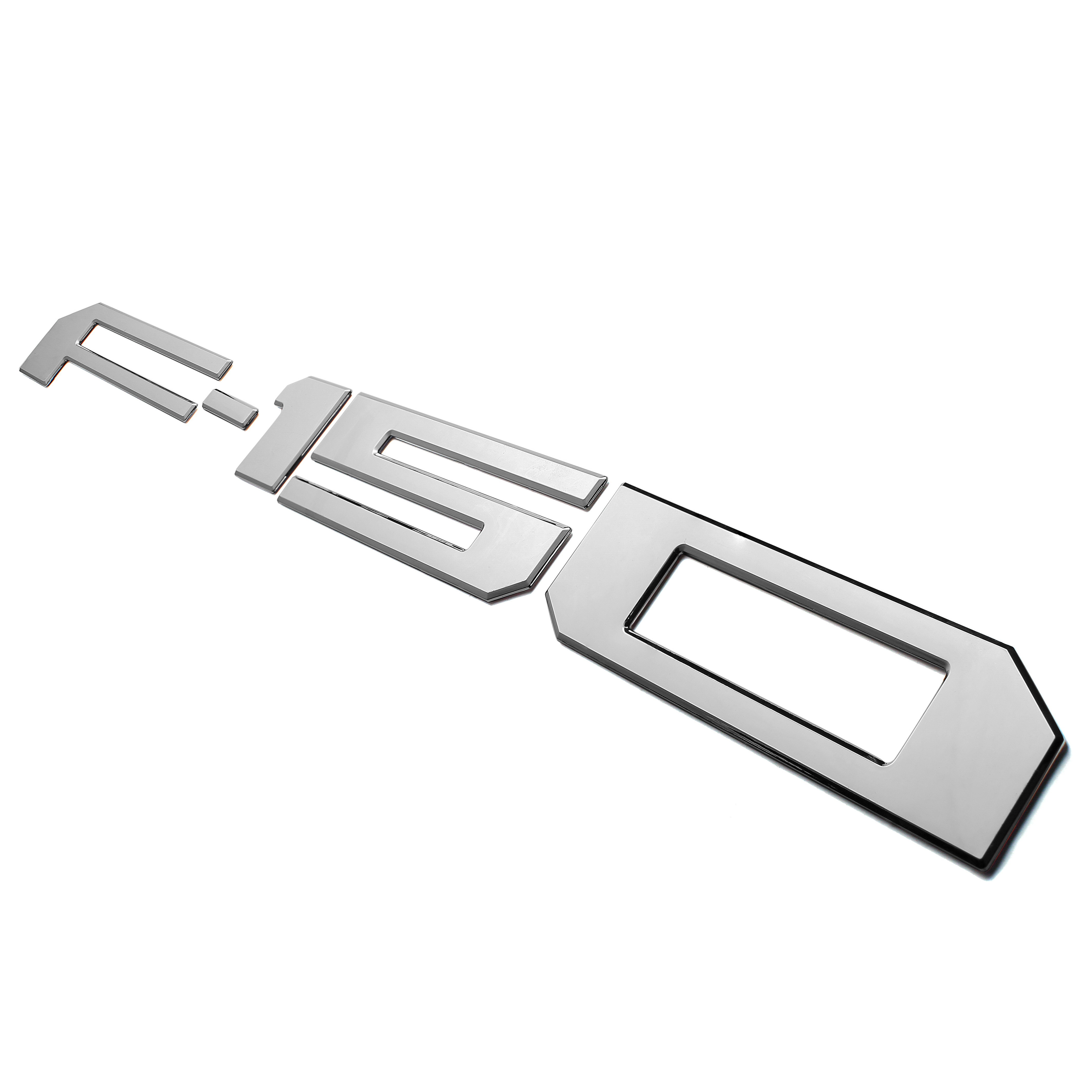 Ford F-150 2018-2020 Rear Tailgate Inserts Letters Trunk Lid emblems Badges 3D Stickers Decals Nameplate Gloss Chrome