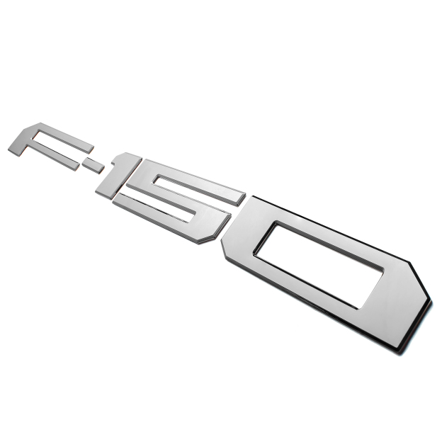 Ford F-150 2018-2020 Rear Tailgate Inserts Letters Trunk Lid emblems Badges 3D Stickers Decals Nameplate Gloss Chrome
