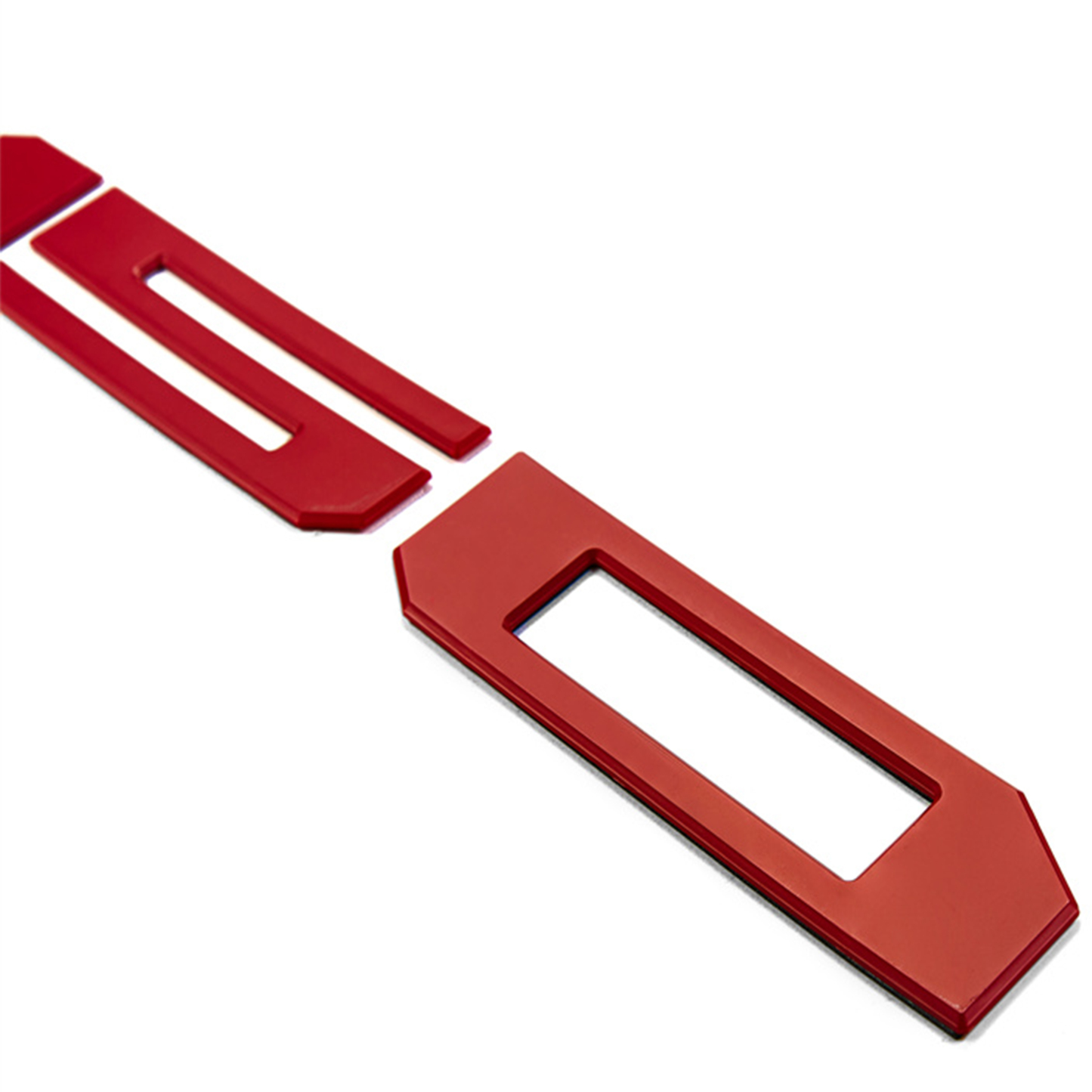 Ford F-150 2018-2020 Rear Tailgate Inserts Letters Trunk Lid emblems Badges 3D Stickers Decals Nameplate All Red