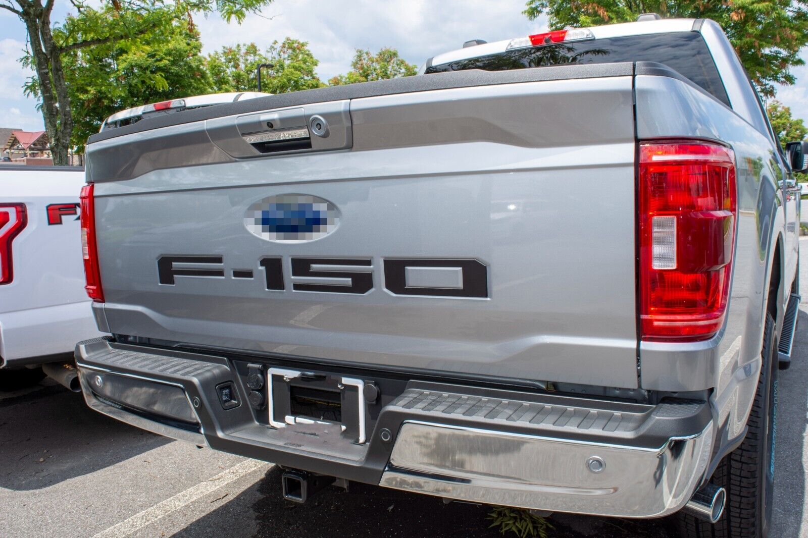 Ford F-150 2021-2024 Rear Tailgate Inserts Letters Trunk Lid emblems Badges 3D Stickers Decals Nameplate Matte Black