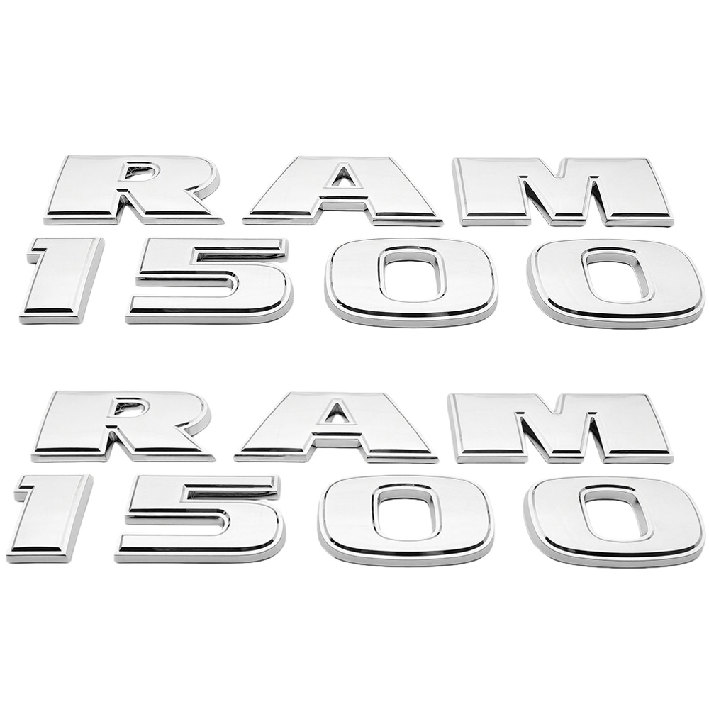 2PCS 2013-2018 RAM 1500 Front Door Fender Side Left Right Badge Nameplate Chrome Dodge 68082444AA