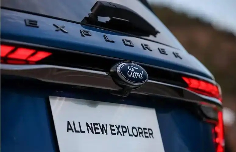 2020-2026 Explorer Front Hood or Rear Tailgate Letters ABS Matte Black Ford 3D Sticker Decal