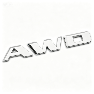 1PC AWD Plastic Rear Trunk Decklid Letter Sport Chrome Cadillac 84604285