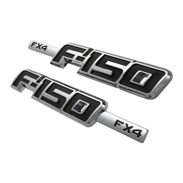 2x For F-150 XLT Left & Right 3D Side Fender Emblems 2009-2014 ABS Plastic Badge