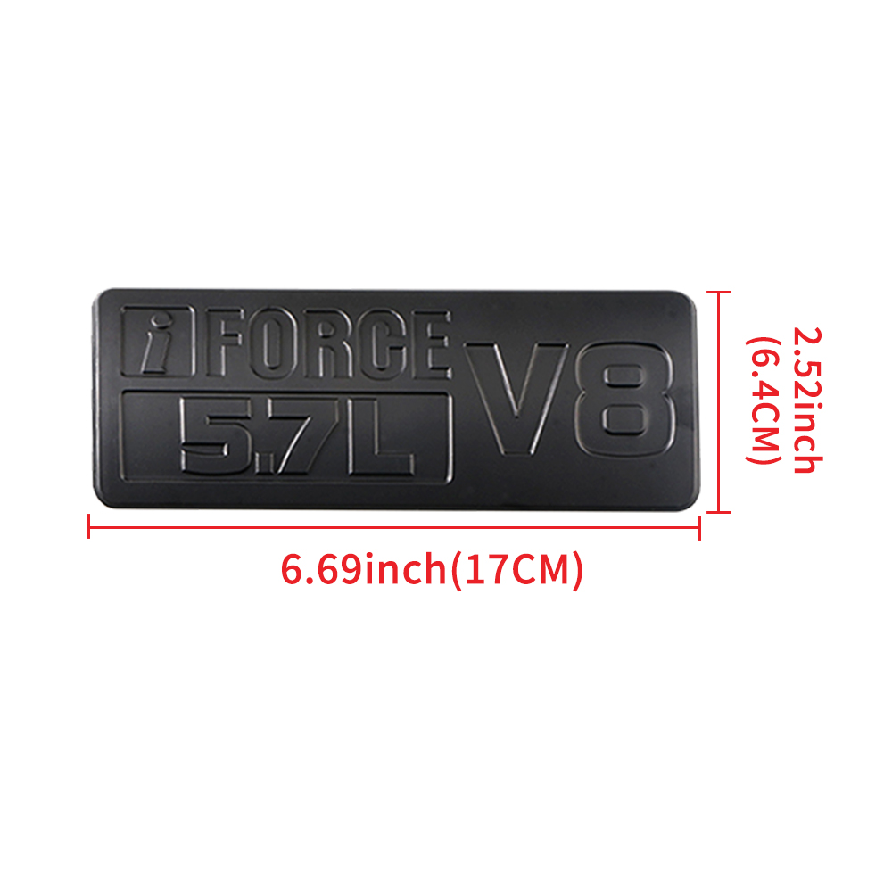 10pcs 2007-2013 Tundra Plastic 4X4 SR5 V8 5.7L Overlay Emblem Kits Matte Black Toyota
