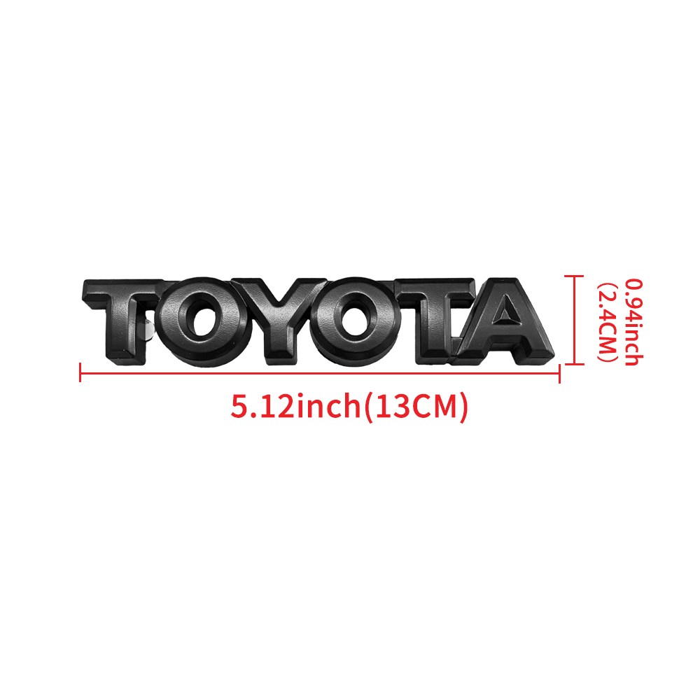 10pcs 2007-2013 Tundra Plastic 4X4 SR5 V8 5.7L Overlay Emblem Kits Matte Black Toyota