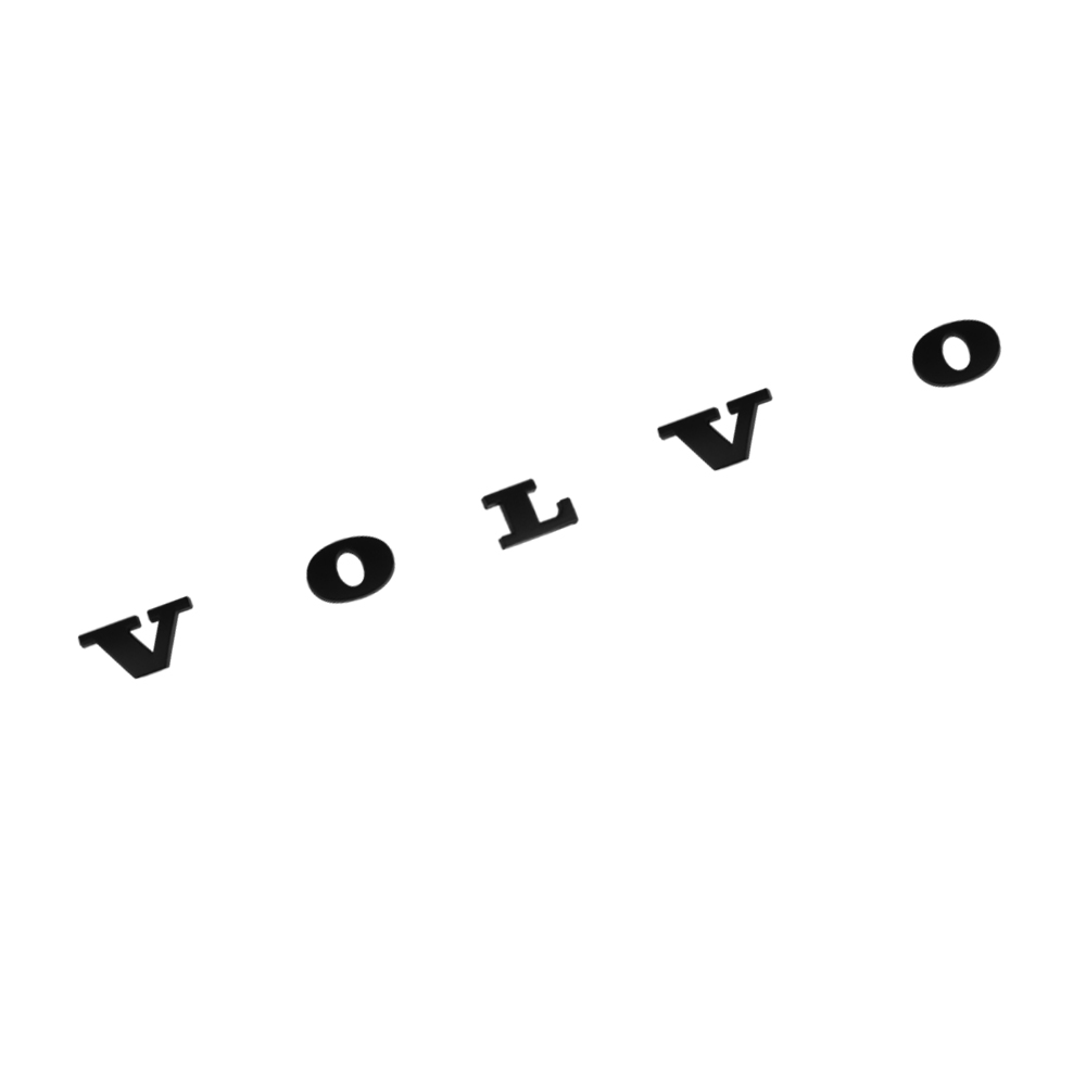 VOLVO Rear Tailgate Letters Trunk Lid Badge Nameplate Emblem Sport Matte Black