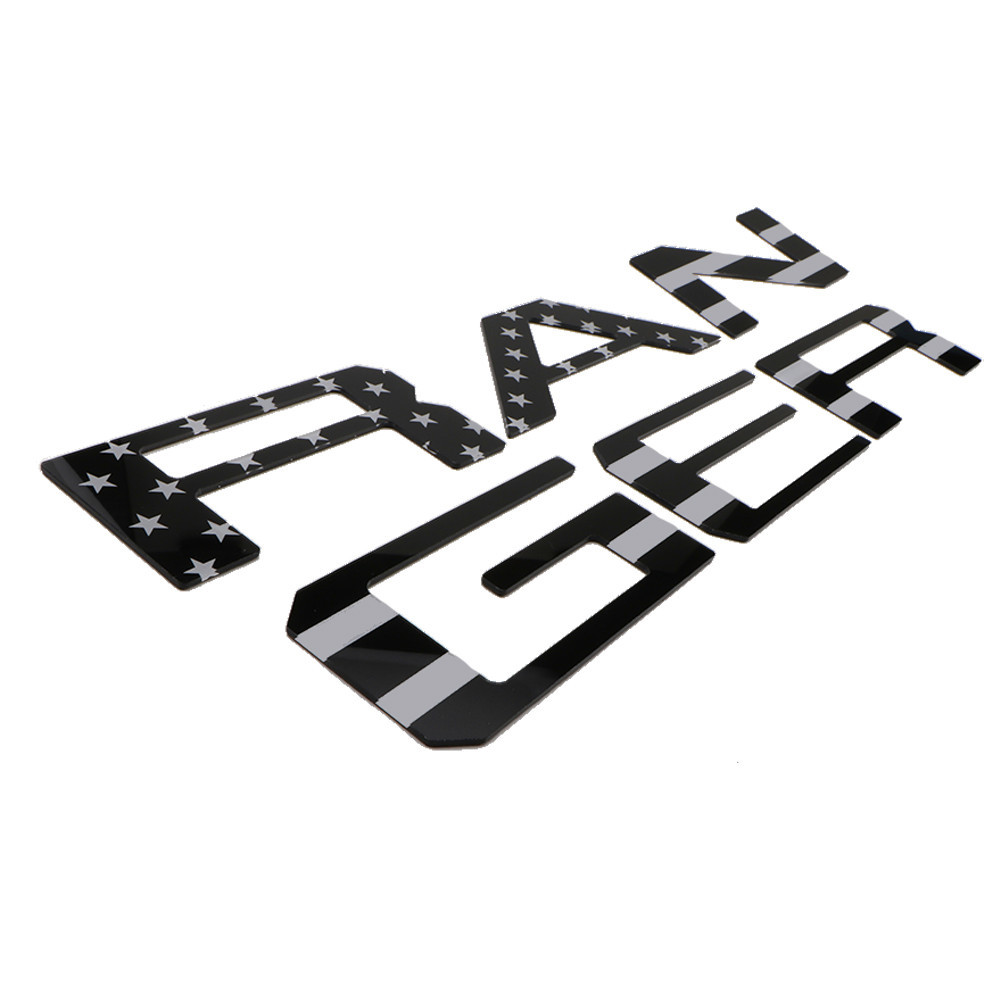 2019-2022 Ranger Letter Acrylic Black& White Flag Ford VKB3Z-9942528-B