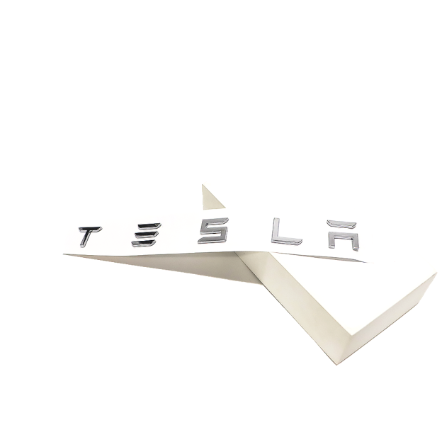6Pcs Of Letters Tesla Model 3/X/Y/S ABS Plastic Tailgate Insert Letters Gloss Black