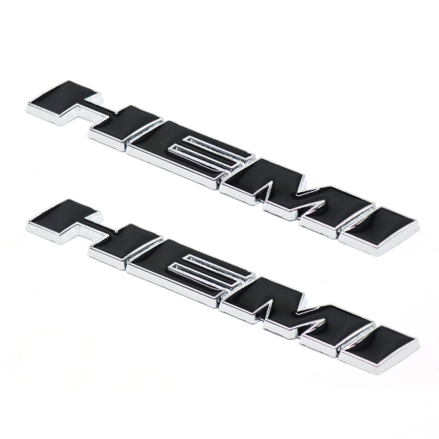 2Pcs 2011-2019  Charger Challenger Metal Hemi Badge Black Chrome Dodge 68085330AC