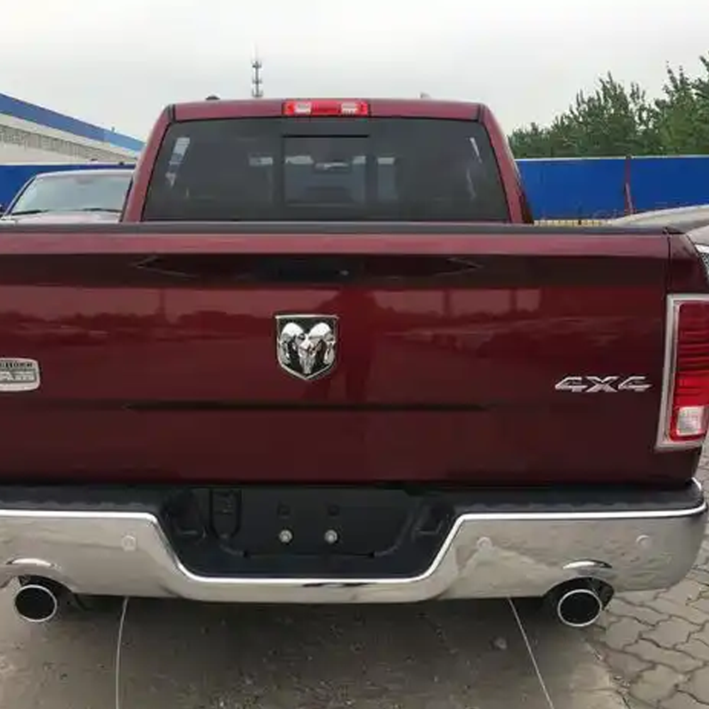 For 2013-2018 RAM 1500 2500 3500 ABS Rear Tailgate Ram Head Grill Emblem Chrome Black Dodge 68082011AB