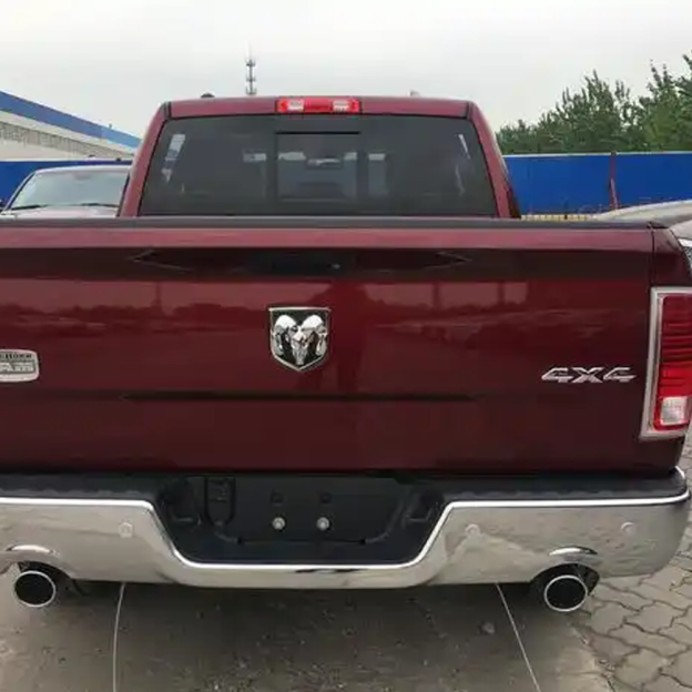 For 2013-2018 RAM 1500 2500 3500 ABS Rear Tailgate Ram Head Grill Emblem Chrome Black Dodge 68082011AB