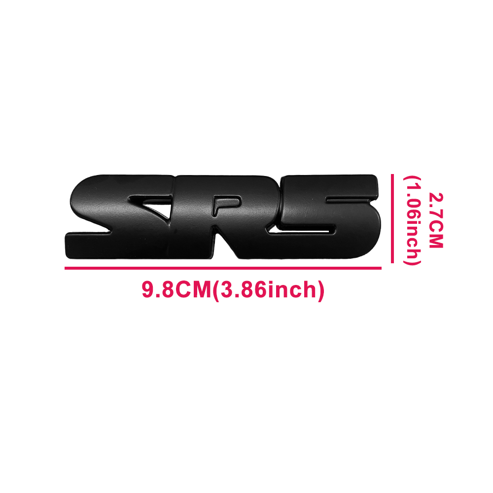 5PCS 2010-2024 4Runner SR5 Plastic Front Grille / Rear Tailgate / Door Side Overlay Emblem Matte Black Toyota
