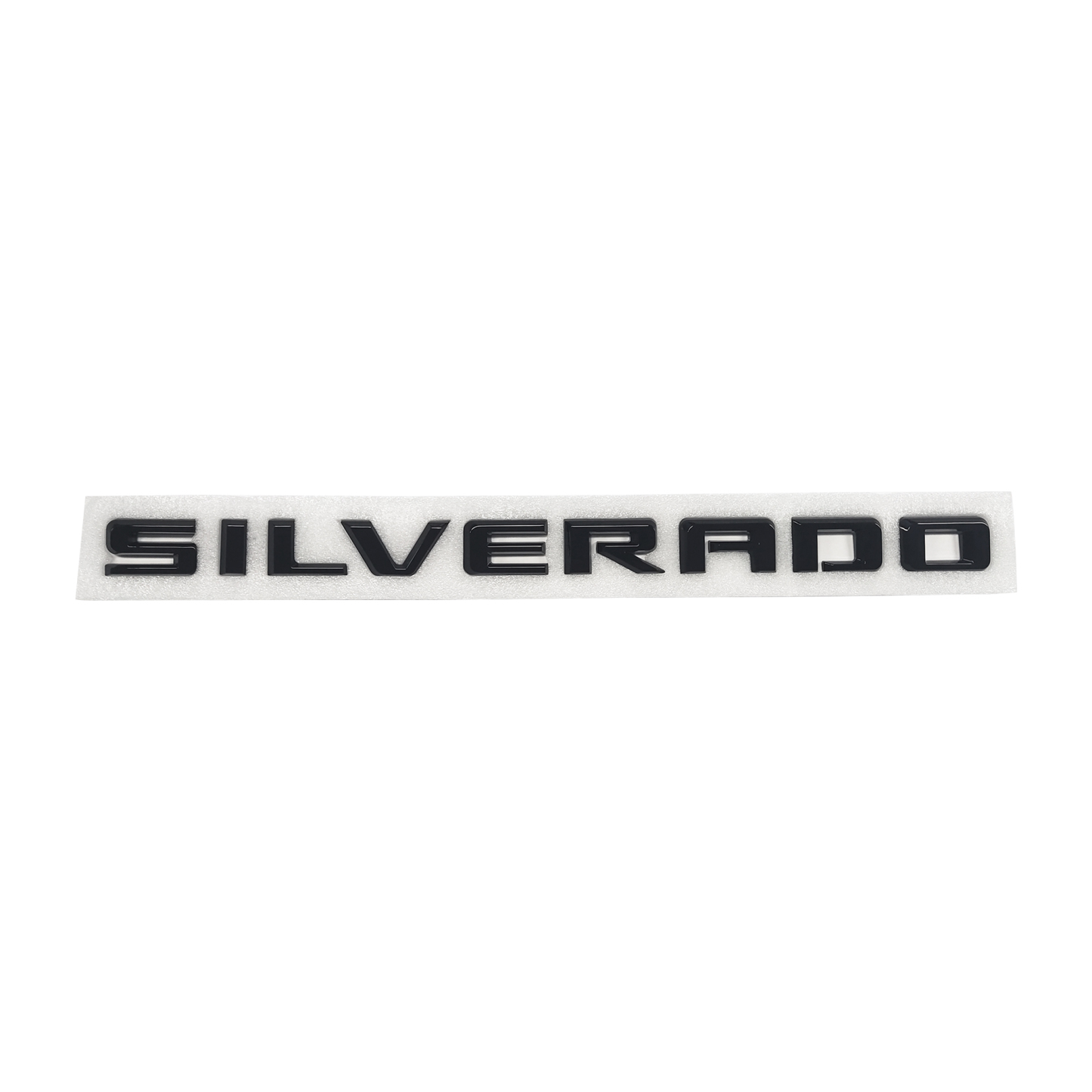 1pcs 2019-2025 Silverado 1500 2500 Plastic Door Fender Letters Gloss Black Chevrolet 23400409