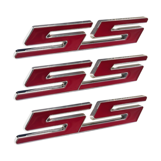 3PCS Camaro Cobalt Impala Zinc Alloy SS Door Side Trunk Badge Chevrolet