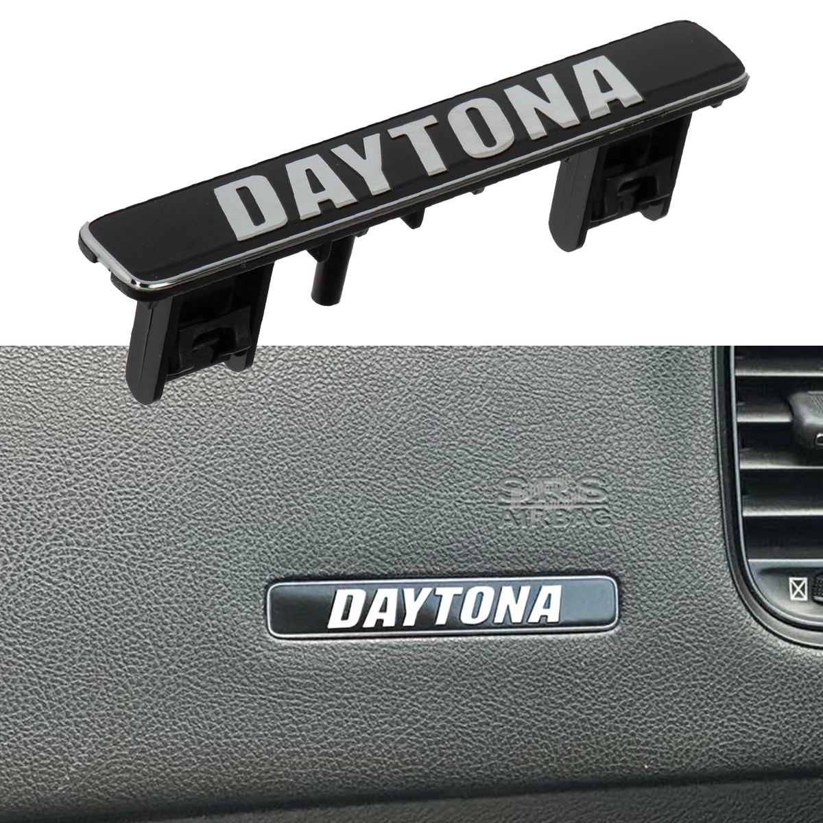 [Copy]2017-2019 Charger ABS Daytona Dash Badge Black Chrome Dodge 68359485AA