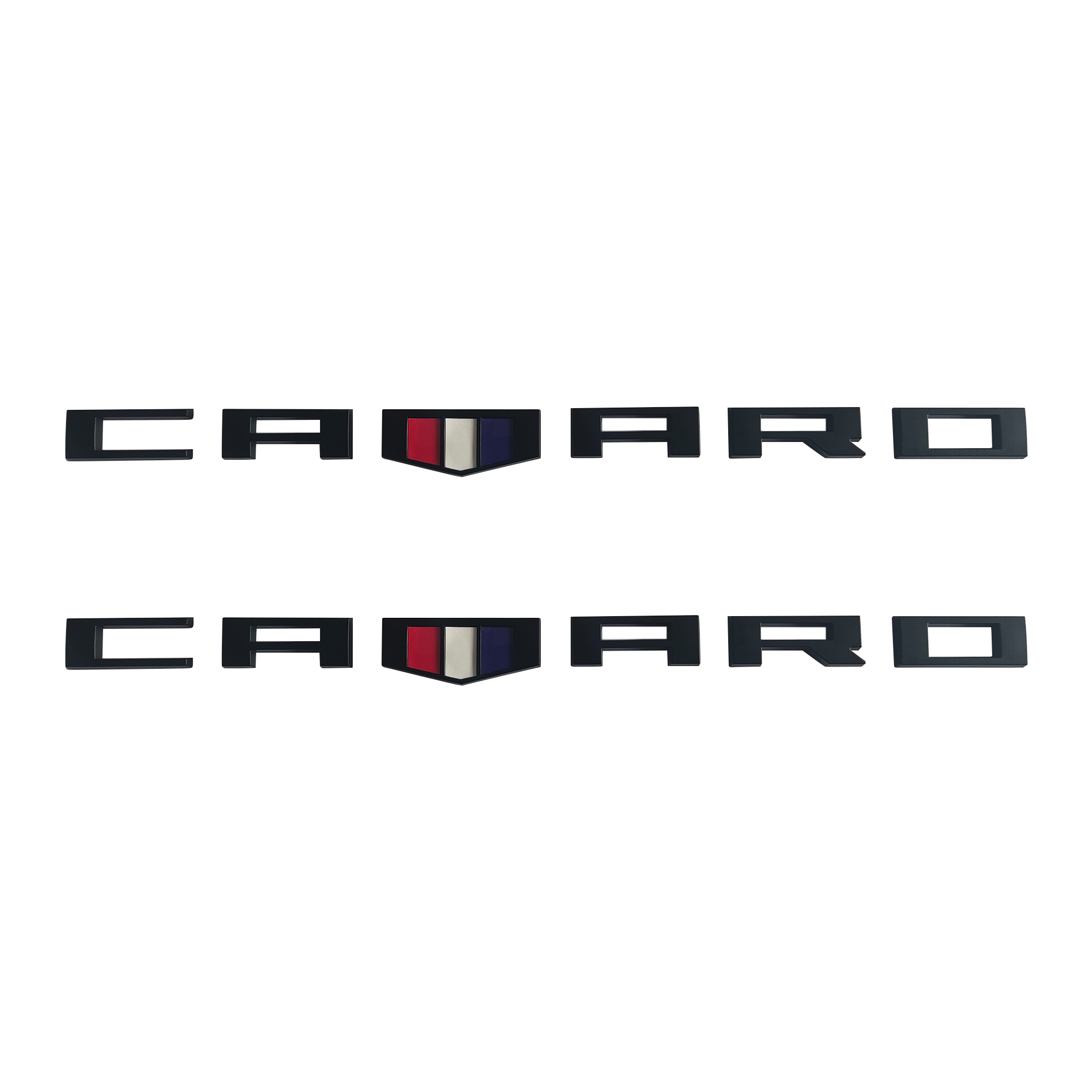 2Pcs 2016-2019 Camaro ABS Plastics Side Fender Letter Matte Black Chevrolet 84336885 