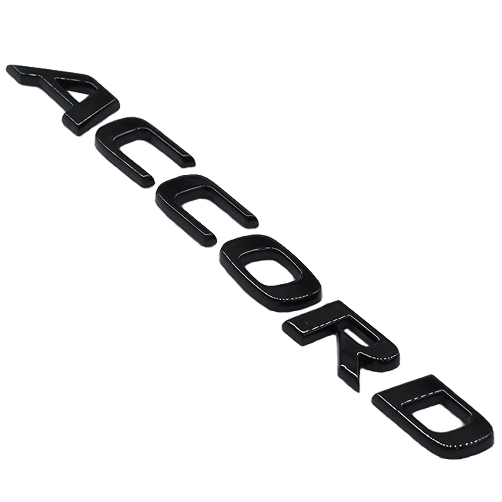 2Pcs 2018-2021 Accord ABS Plastics Rear Adhesive Letter Gloss Black Honda 08F20-TVA-100