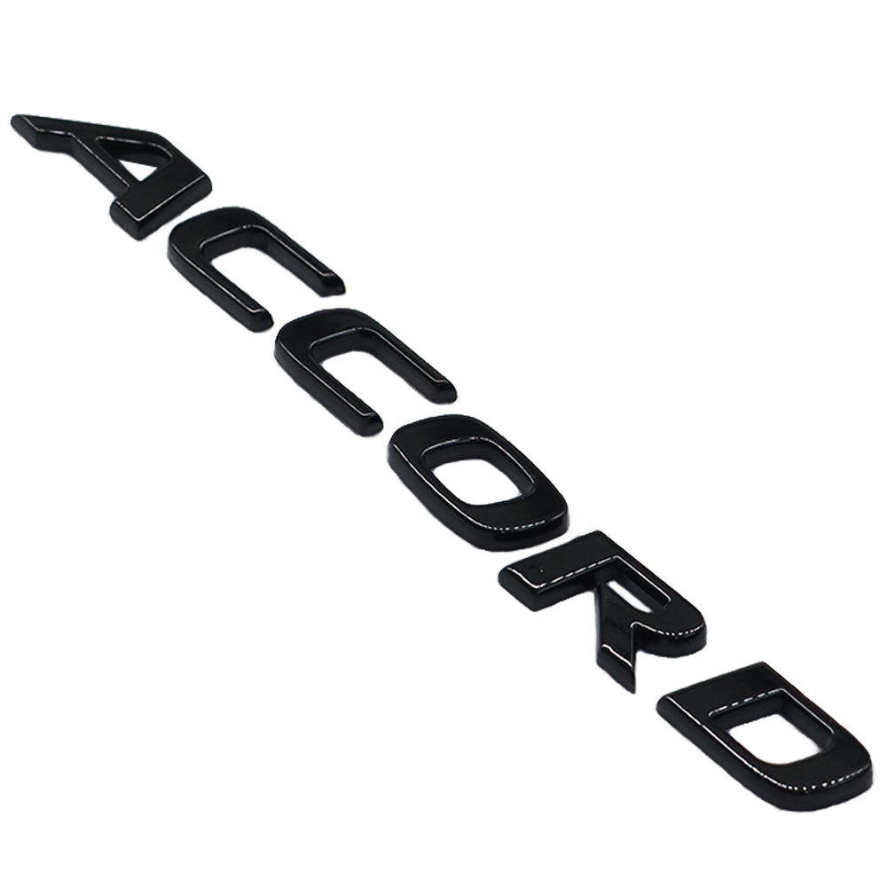 2Pcs 2018-2021 Accord ABS Plastics Rear Adhesive Letter Gloss Black Honda 08F20-TVA-100