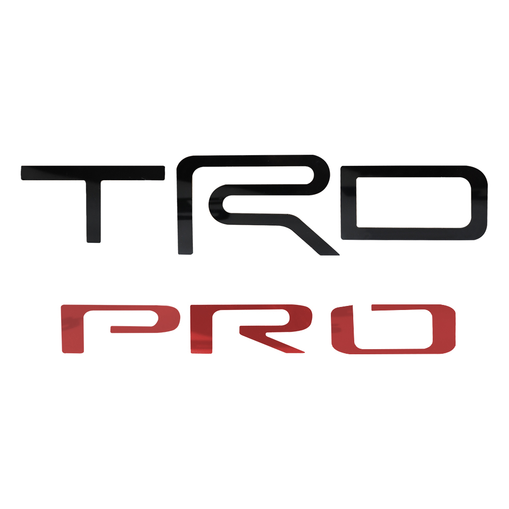 2022–2025 Tundra TRD PRO Acrylic 3D Tailgate Insert Letter Black Red Toyota