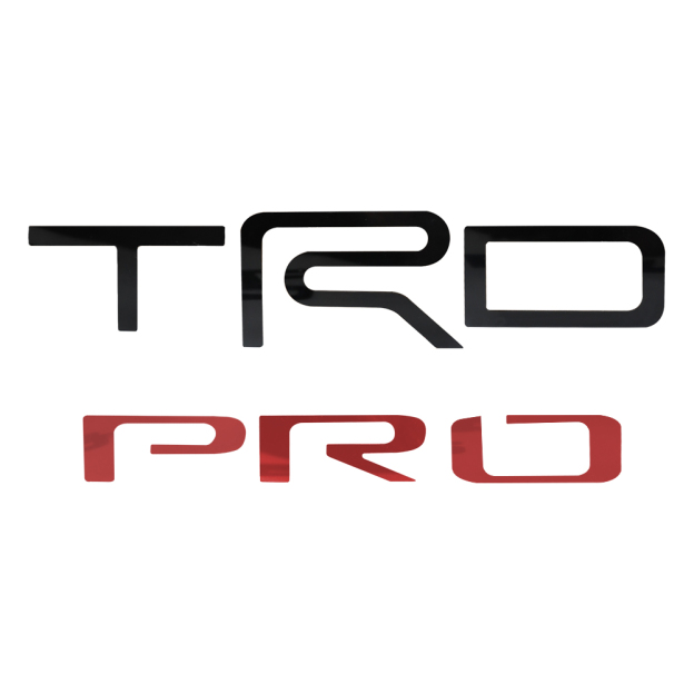 2022–2025 Tundra TRD PRO Acrylic 3D Tailgate Insert Letter Black Red Toyota