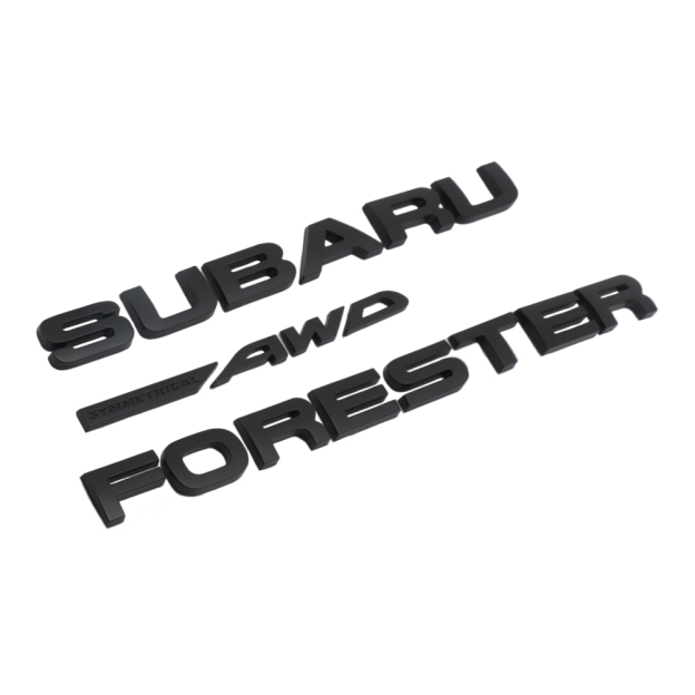 Forester Plastic Door Liftgate Trunk Letters Matte Black Subaru 