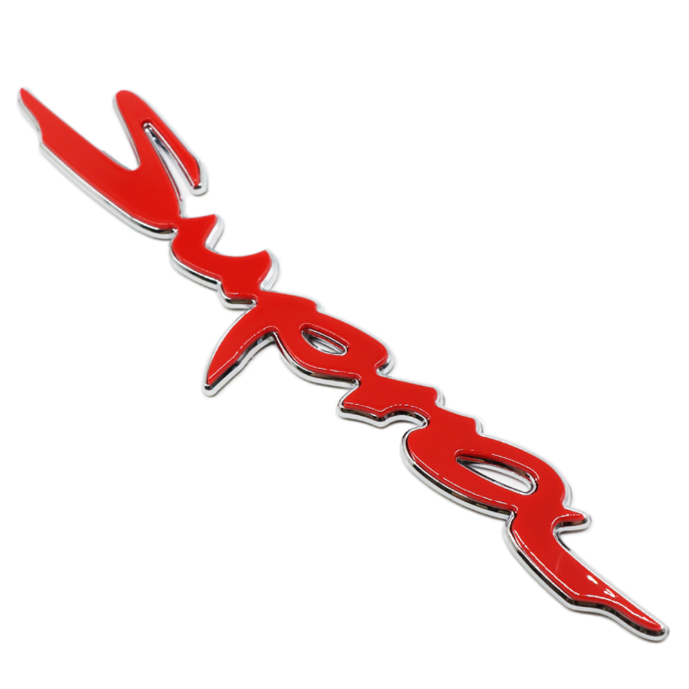 1Pc Supra ABS Plastic 3D Rear Tailgate Letter Red Silver Toyota 90118-WA440