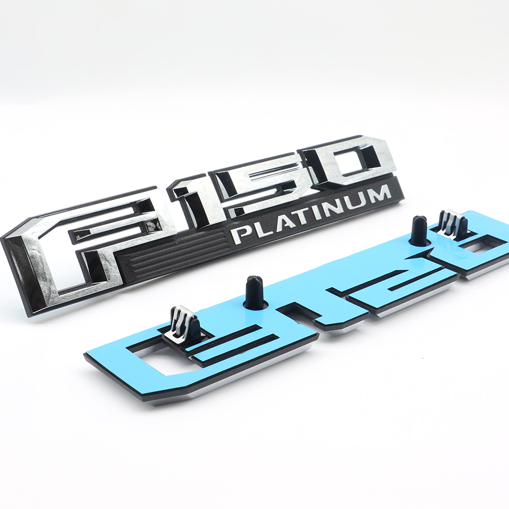 2pcs 2015-2020 For F150 Platinum Metal Side Fender Right Left Badge Nameplates Ford FL3Z-16720-C