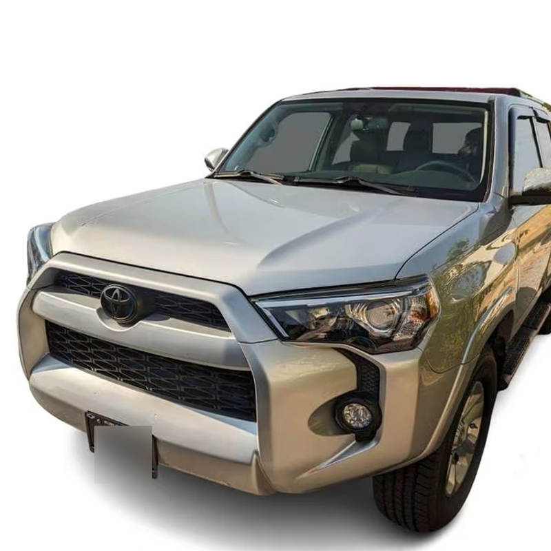 1pc 2010-2023 4Runner Plastic Front Grille Bumper Overlay Emblem Matte Black Toyota 00016-89016