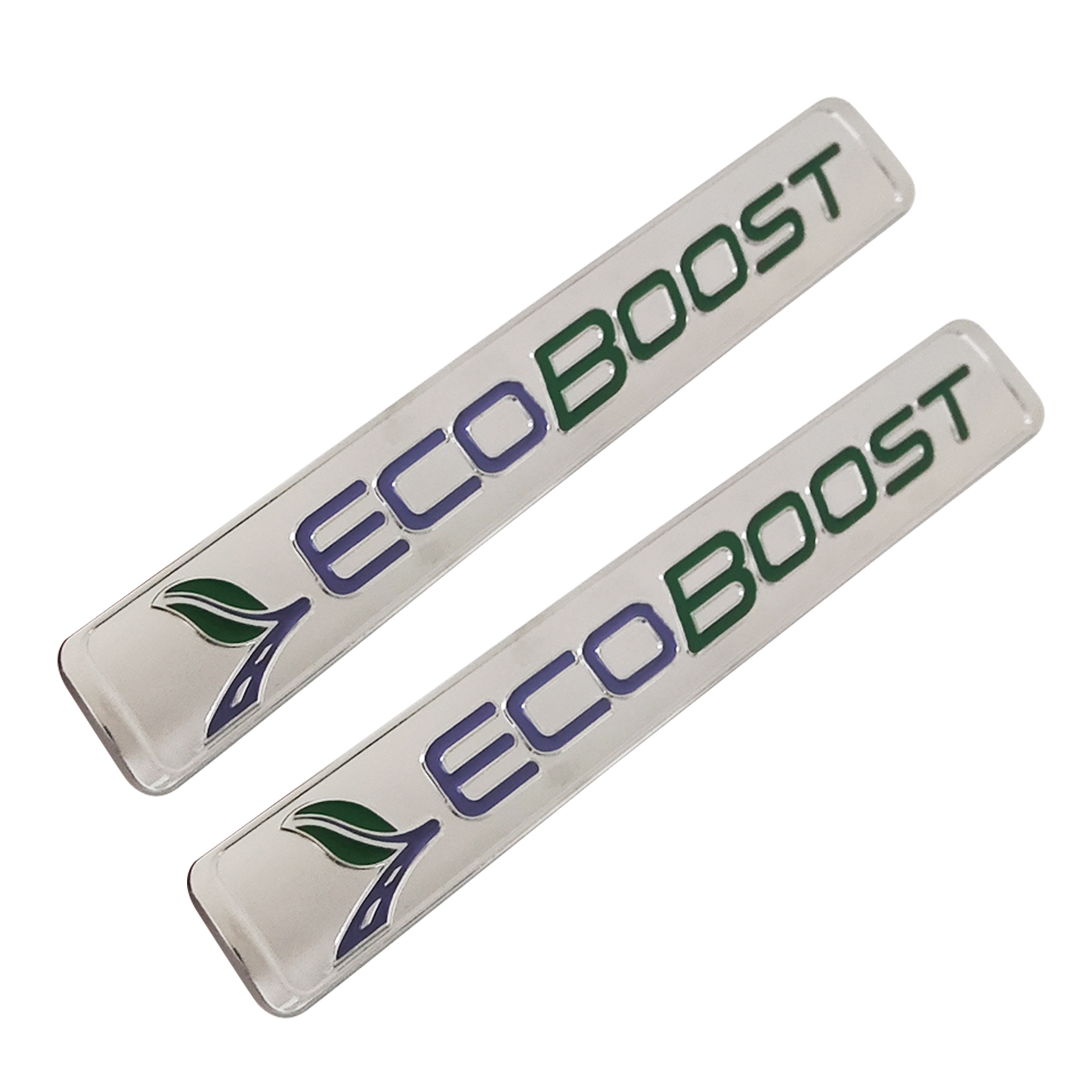 2011-2026 F-150 Mustang Explorer Ranger EcoSport Metal EcoBoost Fender Badge Silver Green Ford Decal Nameplate