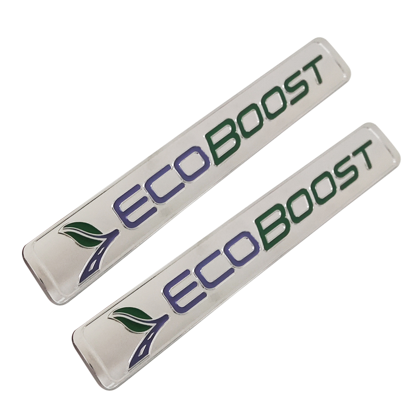 2011-2026 F-150 Mustang Explorer Ranger EcoSport Metal EcoBoost Fender Badge Silver Green Ford Decal Nameplate