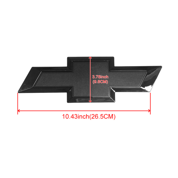2015-2019 Silveado 1500 2500HD 3500HD ABS Plastic Front Grille Bowtie Emblem Gloss Black Chevrolet 23303574