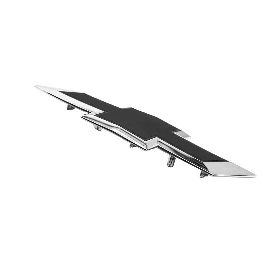 2015-2019 Silveado 1500 2500HD 3500HD ABS Plastic Front Grille Bowtie Emblem Black Chrome Chevrolet 23303574 