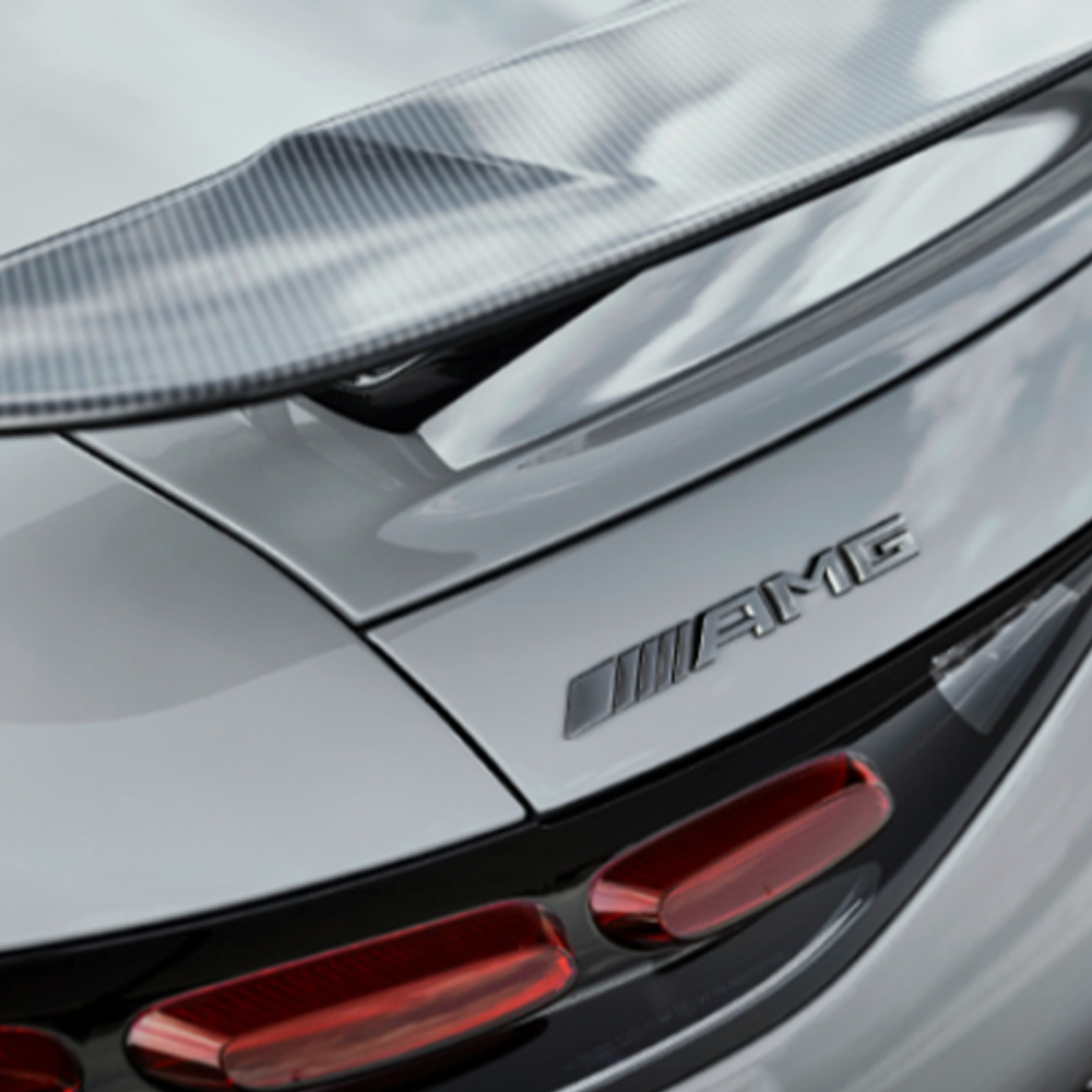 For AMG C63 CL 63 E63 S63 S65 SLK 55 SLS ABS Rear Trunk Letters 3D Sticker Sport Black Red Mercedes-Benz