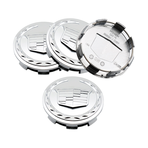 4PCS 2007-2013 Cadillac Escalade ESV EXT Plastic 83mm 3.25in Wheel Center Cap Chrome Cadillac