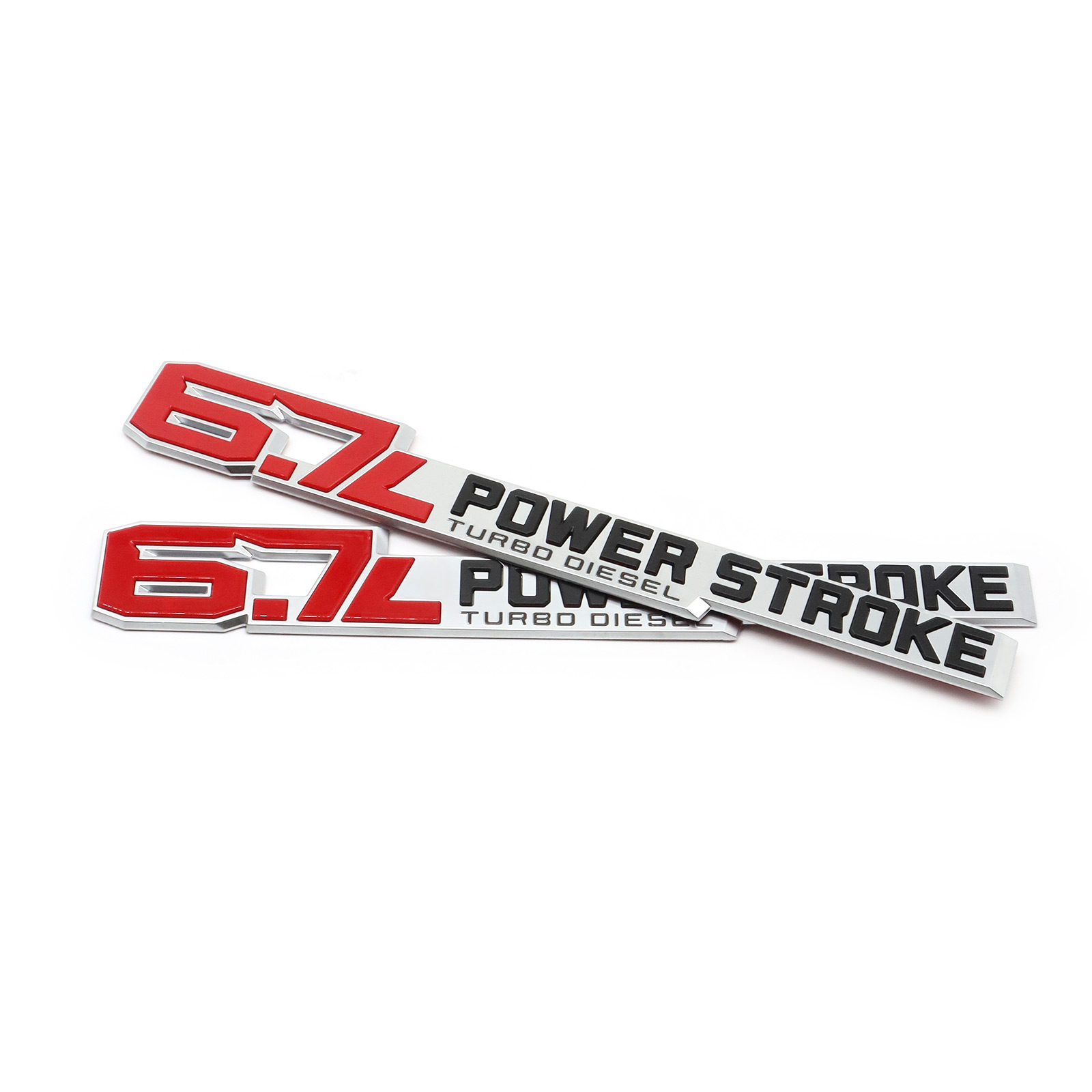 2017-2026 F-250 F-350 F-450 F-550 Super Duty Fender Badge ABS Red Black Ford Self-Adhesive Decal Nameplate
