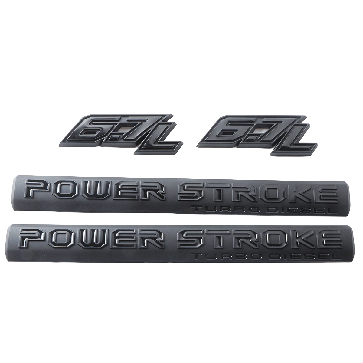 2017-2026 F-250 F-350 F-450 F-550 Super Duty Fender Badge ABS Black Ford Self-Adhesive Decal Nameplate