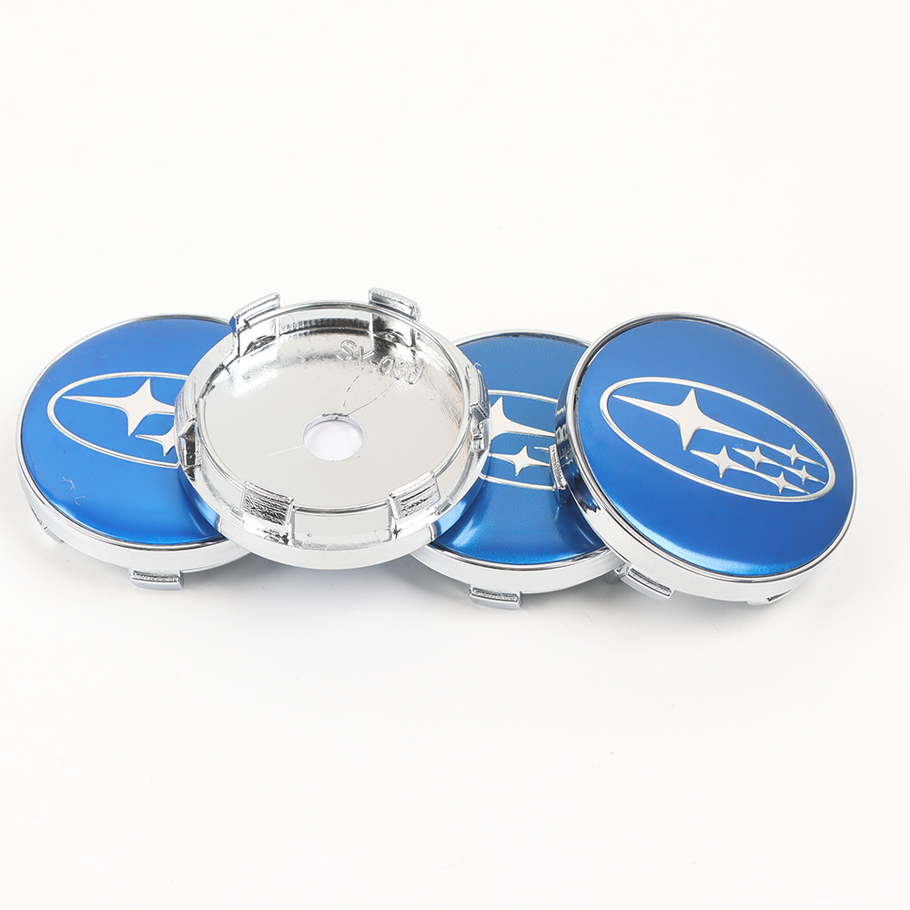 4Pcs Forester Crosstrek ABS Plastic Wheel Center Caps Rim Gloss Blue 28821SA030 Subaru