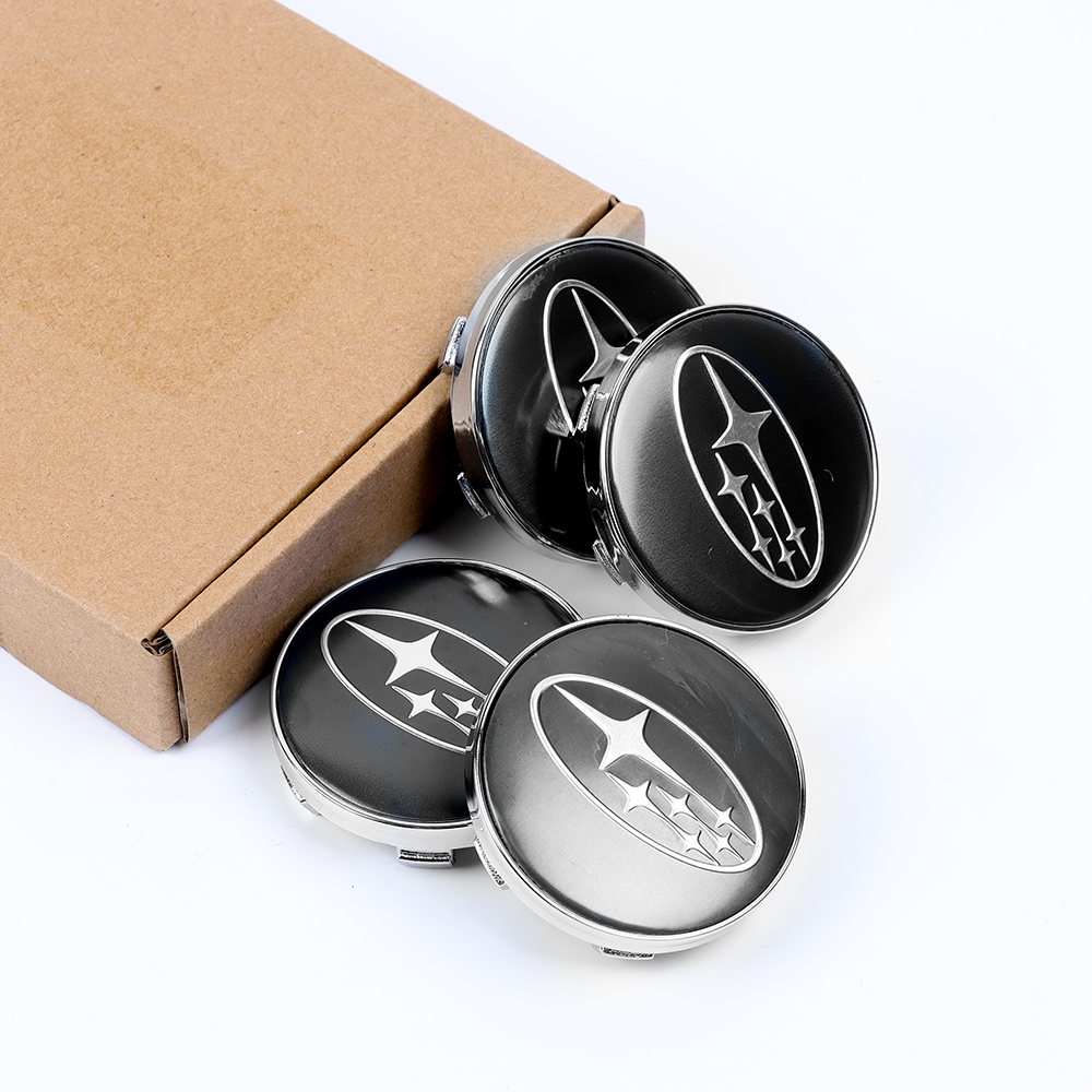 4Pcs Forester Crosstrek ABS Plastic Wheel Center Caps Rim Gloss Black 28821SA030 Subaru