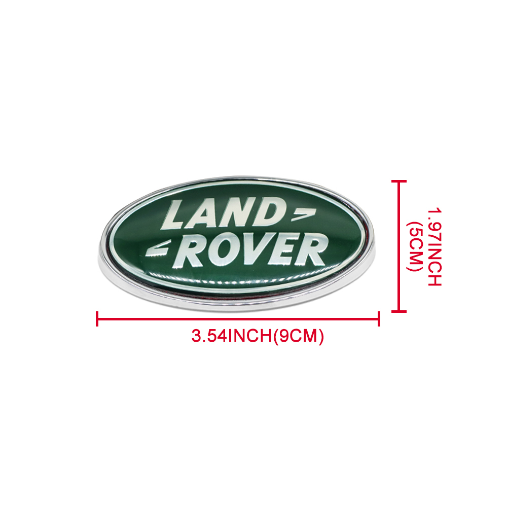 1pc Range Rover Plastic Rear Tailgate Emblem Chrome Green Land Rover DAH500330