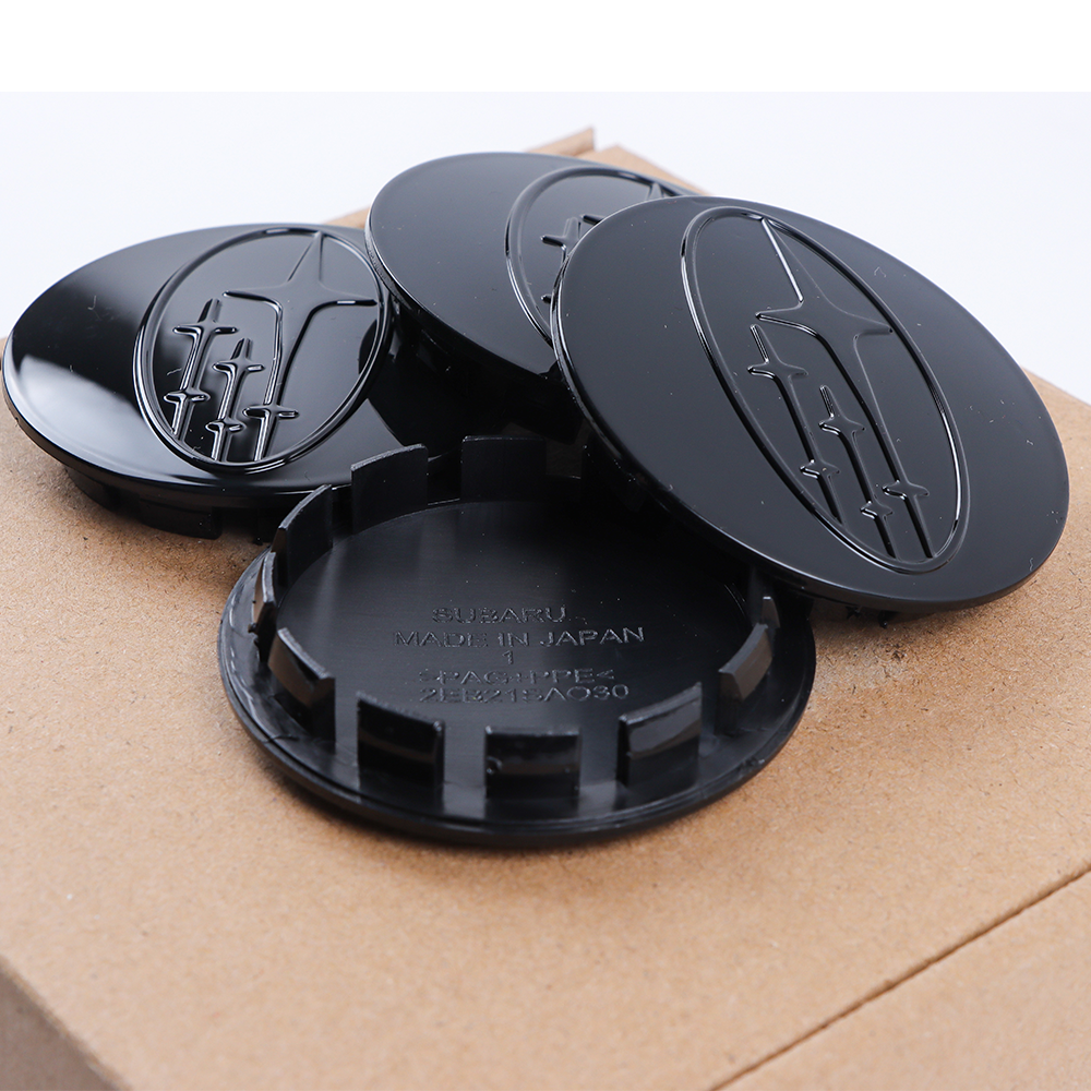 4Pcs 2012-2020 Crosstrek Forester ABS Plastic Wheel Center Caps Rims Gloss Black Subaru 28821SA030X