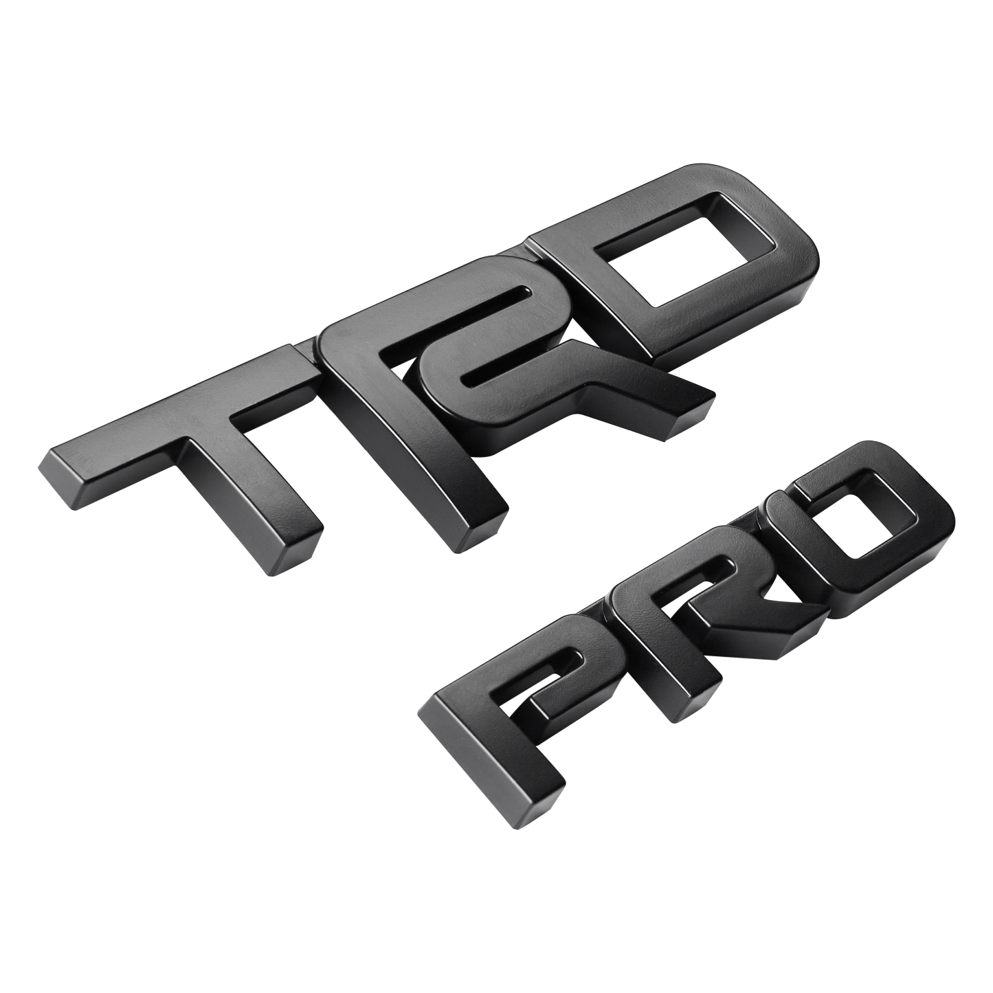1PC 1984-2024 4RUNNER ABS 3D TRD PRO Letter  Matte Black Toyota PT413-00150
