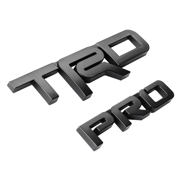 1PC 1984-2024 4RUNNER ABS 3D TRD PRO Letter  Matte Black Toyota PT413-00150