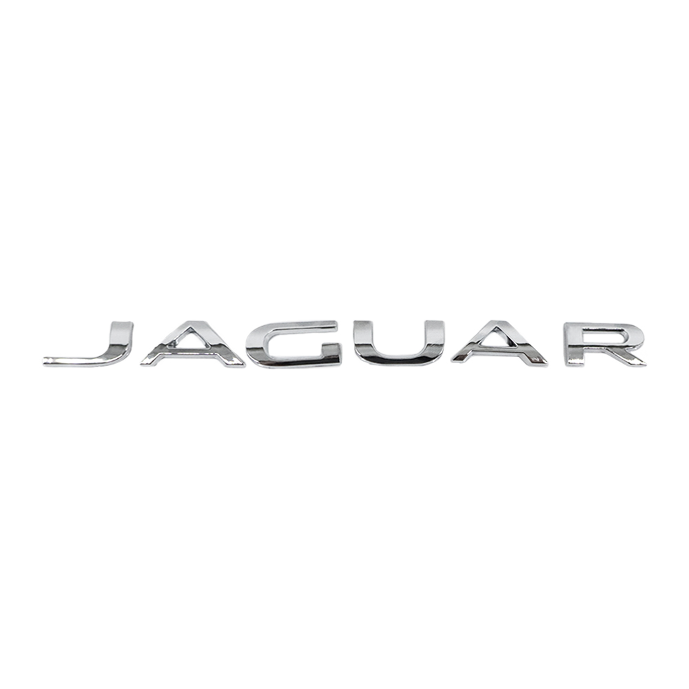 2010-2023 F-TYPE XJ XJR XJS XF XE XJ6 F-PACE Tailgate Letter ABS Chrome Jaguar Self-Adhesive Decal Nameplate