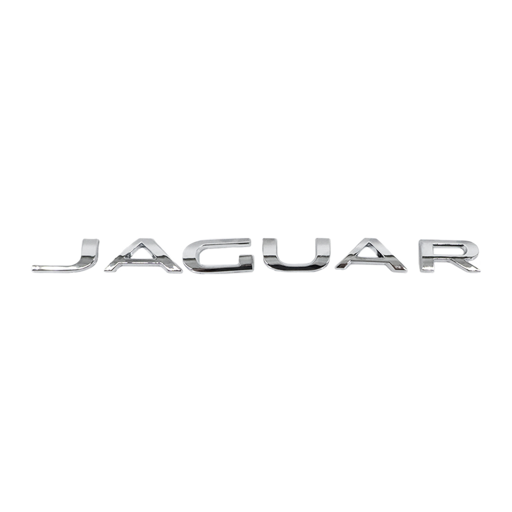 2010-2023 F-TYPE XJ XJR XJS XF XE XJ6 F-PACE Tailgate Letter ABS Chrome Jaguar Self-Adhesive Decal Nameplate