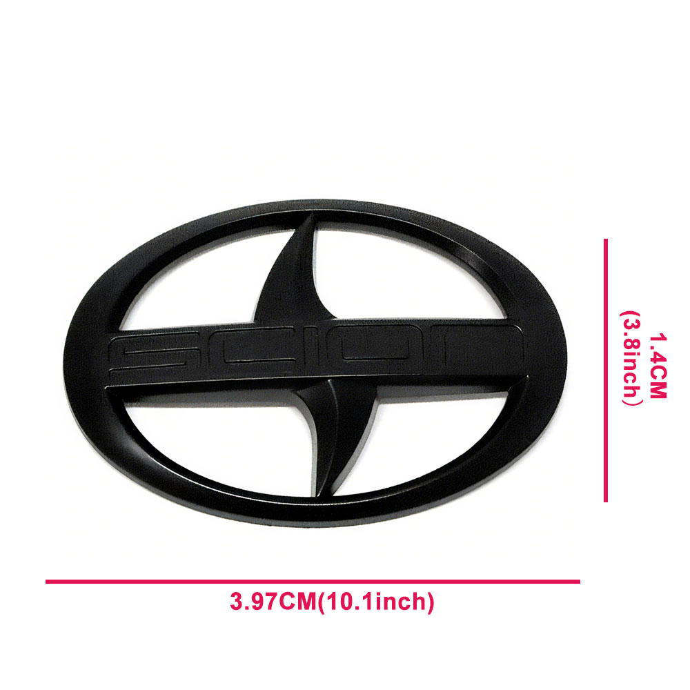 2pcs 2012-2016 FRS FR-S Front & Rear Badge Nameplate Emblem Matte Black Toyota