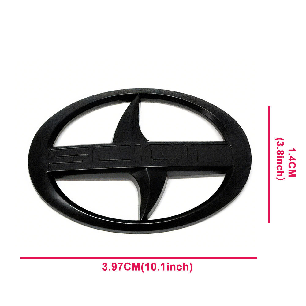 2pcs 2012-2016 FRS FR-S Front & Rear Badge Nameplate Emblem Matte Black Toyota