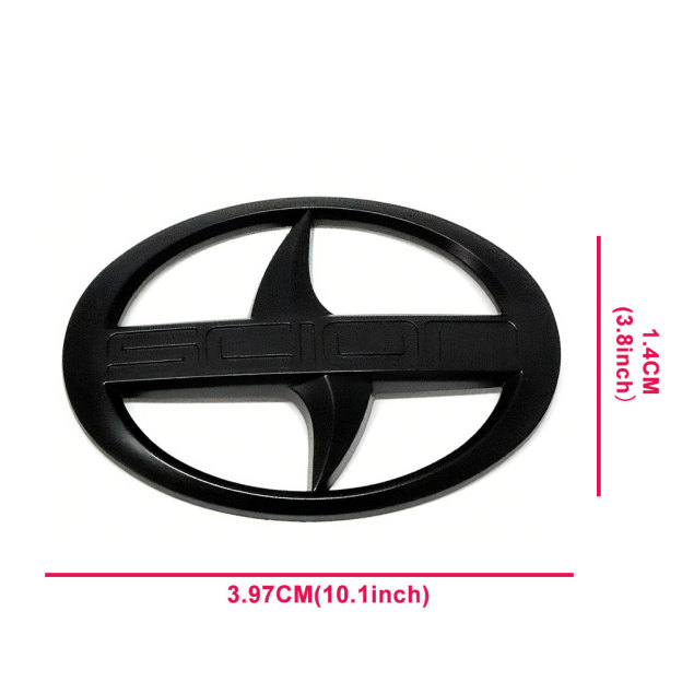 2pcs 2012-2016 FRS FR-S Front & Rear Badge Nameplate Emblem Matte Black Toyota