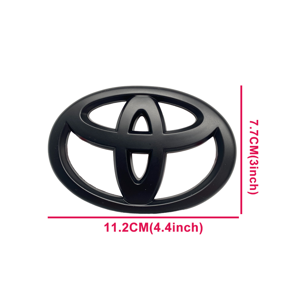 1PC Rav4 C-HR Camry Corolla Matrix Logo Emblem Overlay Kit Rear Liftgate Matte Blackout Toyota